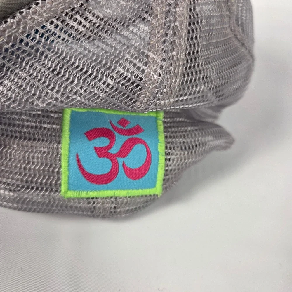 Bigtruck Lake Tahoe Om Symbol Grey Blue Mesh Trucker Hat Snapback Cap b-58
